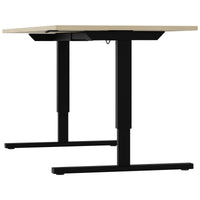 EASY 2-motor desk | 1200 - 1800 mm, electrically height adjustable, sand ash