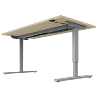 EASY 2-motor desk | 1200 - 1800 mm, electrically height adjustable, sand ash