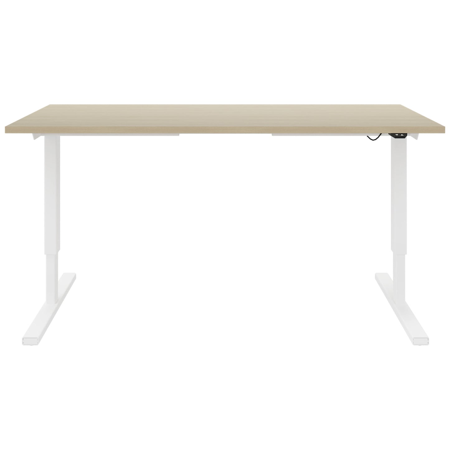 EASY 2-motor desk | 1200 - 1800 mm, electrically height adjustable, sand ash