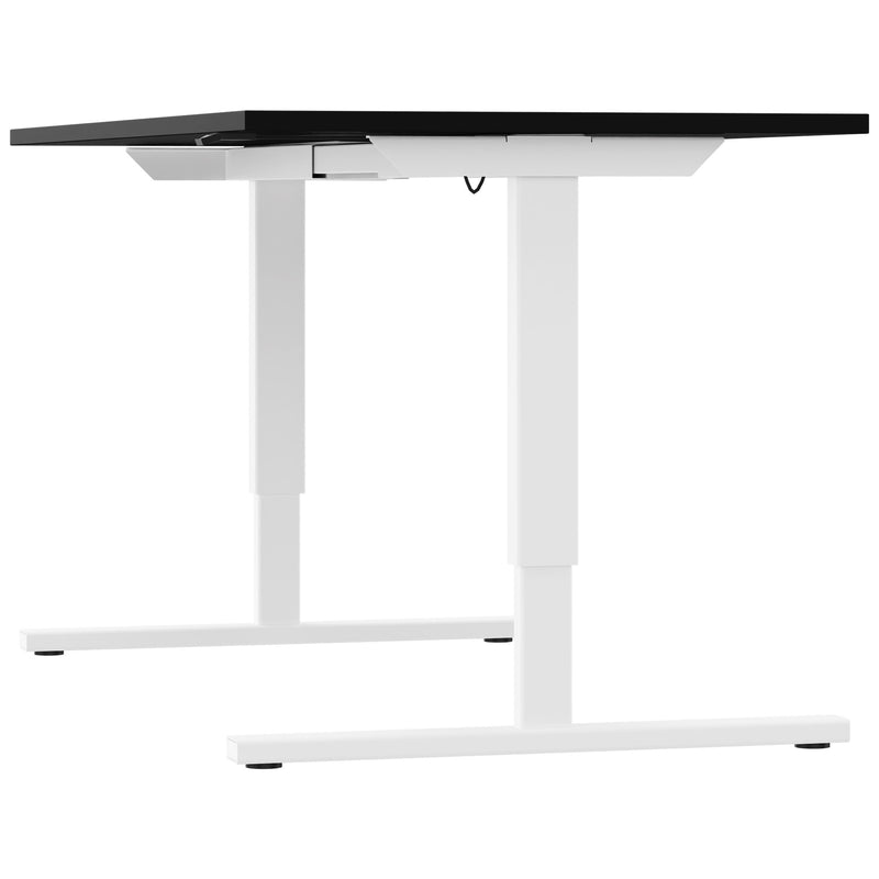 EASY 2-Motoren-Schreibtisch | 1200 - 1800 mm, elektrisch höhenverstellbar, Schwarz - 3 Main Image