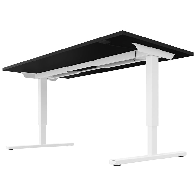 EASY 2-Motoren-Schreibtisch | 1200 - 1800 mm, elektrisch höhenverstellbar, Schwarz - 6 Main Image