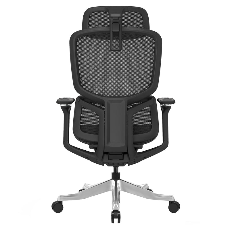 ERGO MOVE Bürodrehstuhl | Synchronmechanik, 4D-Armlehne, 3D-Kopfstütze, Schwarz - 6 Main Image