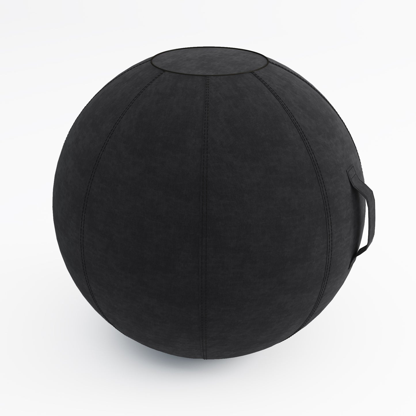 ERGOBALL Exercise Ball | 650 mm diameter, with handle, black