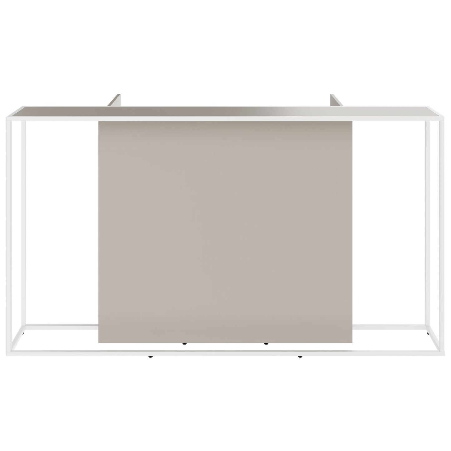 CANTO Empfangstheke | 2000 - 2400 mm, LED Beleuchtung wählbar, Beige