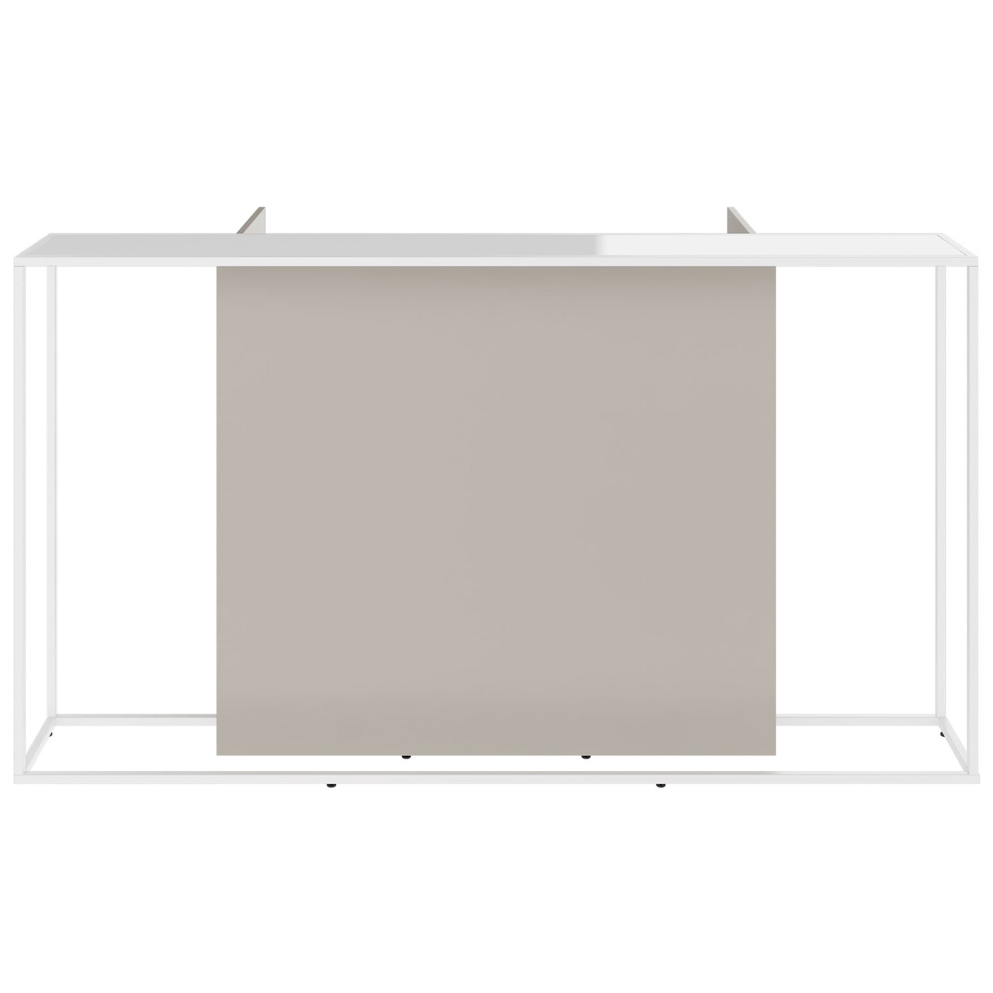 CANTO Empfangstheke | 2000 - 2400 mm, LED Beleuchtung wählbar, Beige