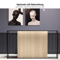 CANTO Empfangstheke | 2000 - 2400 mm, LED Beleuchtung wählbar, Beige