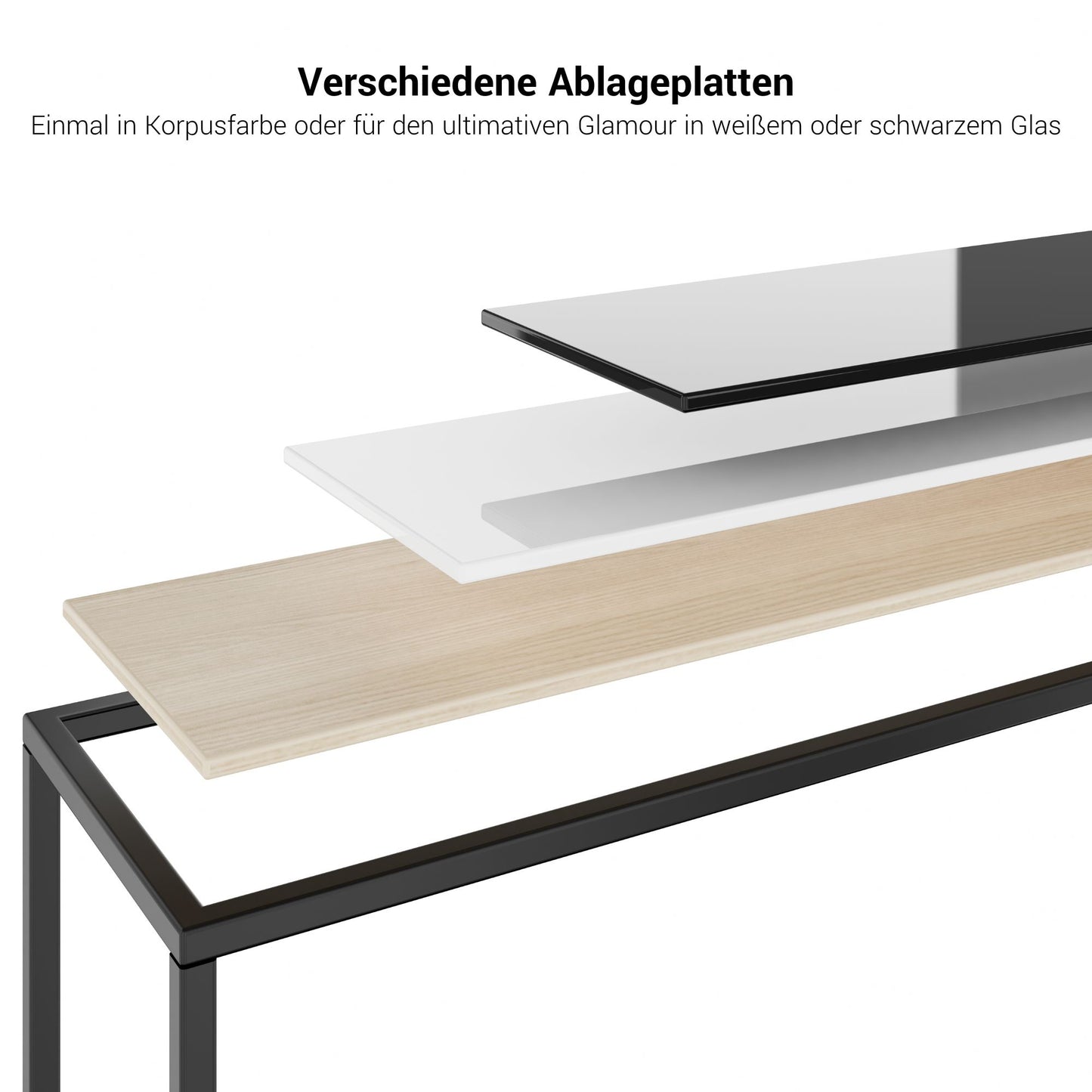 CANTO Empfangstheke | 2000 - 2400 mm, LED Beleuchtung wählbar, Graphit