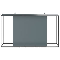 CANTO reception desk | 2000 - 2400 mm, LED lighting selectable, Norwegian green