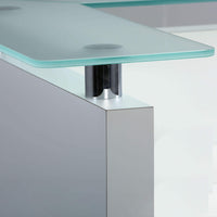 eMel - SEVILLA reception desk | Corner counter, 2100 x 1790 mm