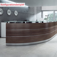 eMel - MALAGA reception desk | 3588x1120mm