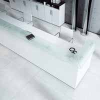 eMel - SEVILLA reception desk | Corner counter, 2100 x 1790 mm