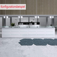 Emel - contatore di accoglienza Murcia | Illuminazione a led, 1600 x 890 mm