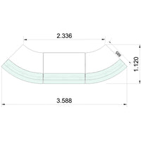 eMel - MALAGA reception desk | 3588x1120mm