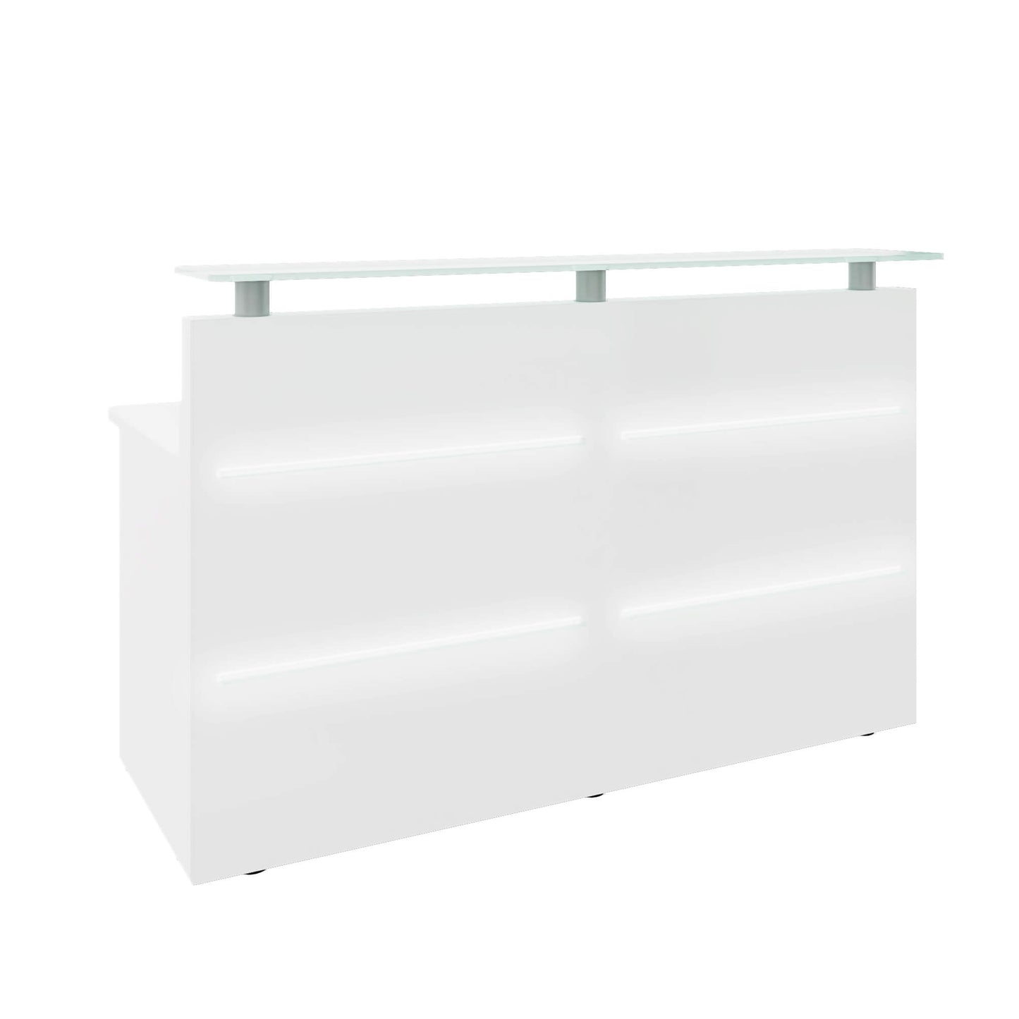 eMel - MURCIA reception desk | LED lighting, 1600 x 890 mm