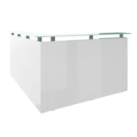 eMel - SEVILLA reception desk | Corner counter, 2100 x 1790 mm