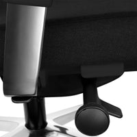 FILO-B 2.0 office swivel chair | Lumbar vertebrae lordosis, network back, black