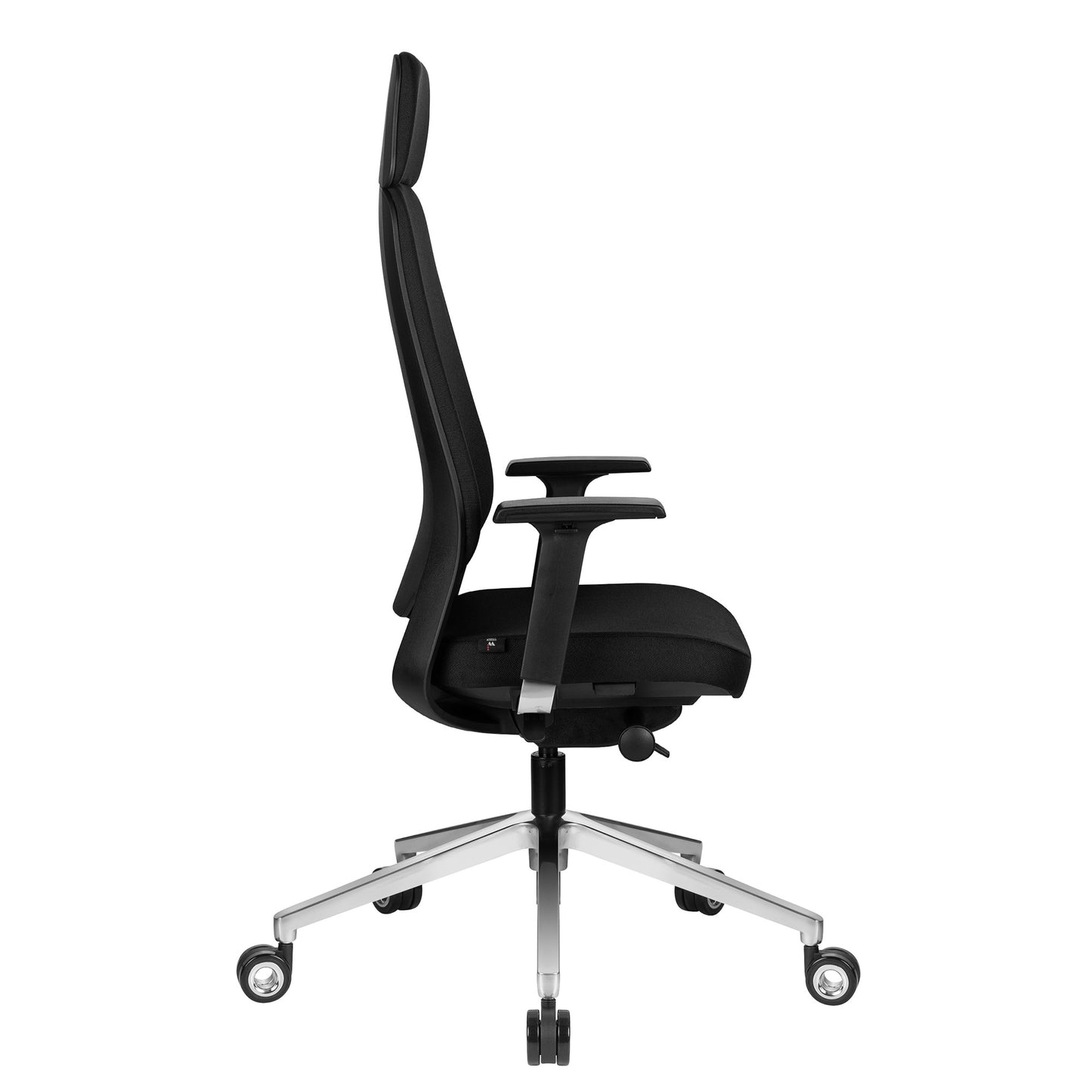 FILO-A office swivel chair with headrest | Synchronous mechanism, back padding, black