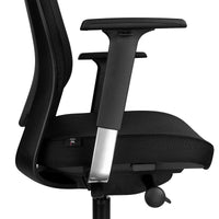 FILO-A office swivel chair with headrest | Synchronous mechanism, back padding, black