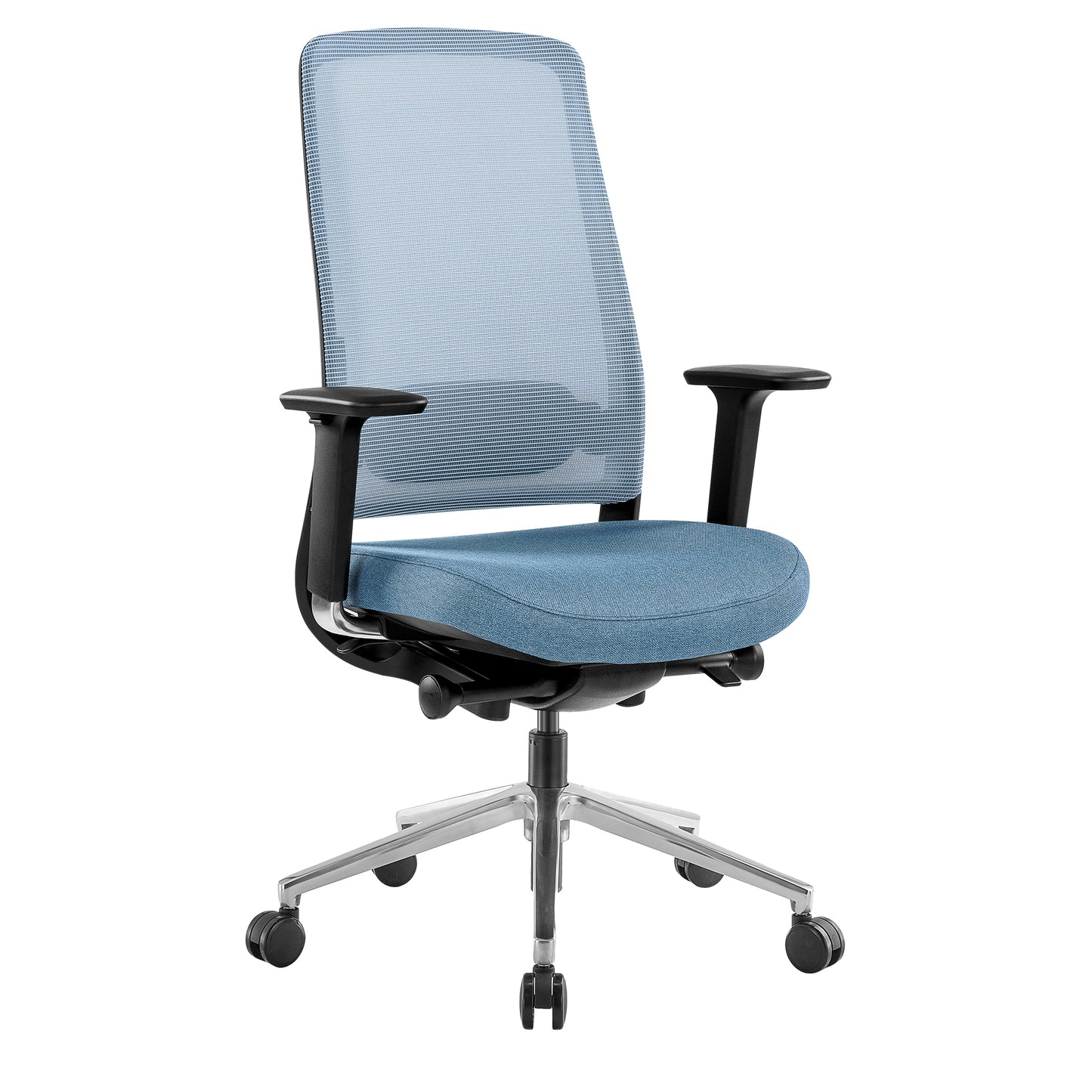 FILO-B 2.0 sedia girevole per ufficio | Lombari Vertebrae Lordosi, rete di rete, blu