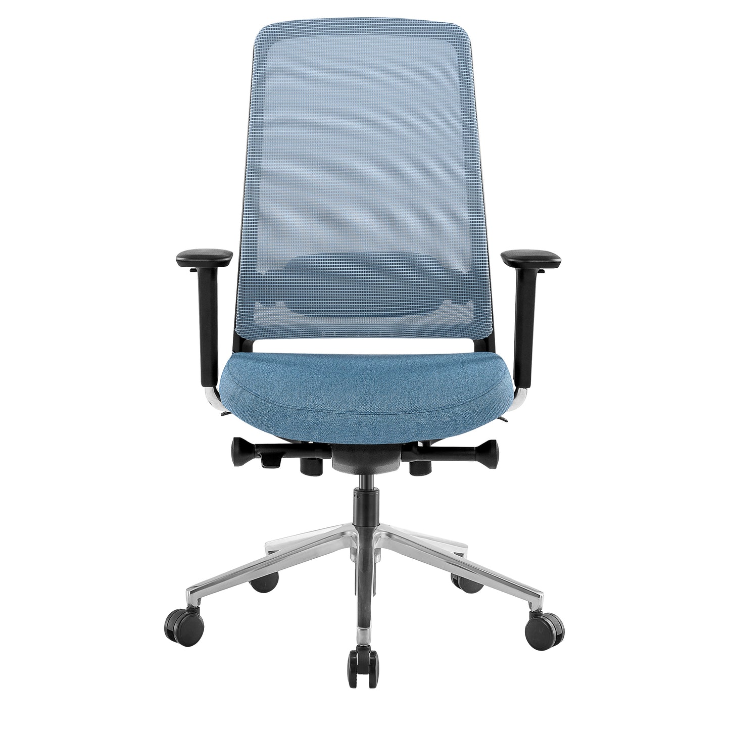 FILO-B 2.0 sedia girevole per ufficio | Lombari Vertebrae Lordosi, rete di rete, blu