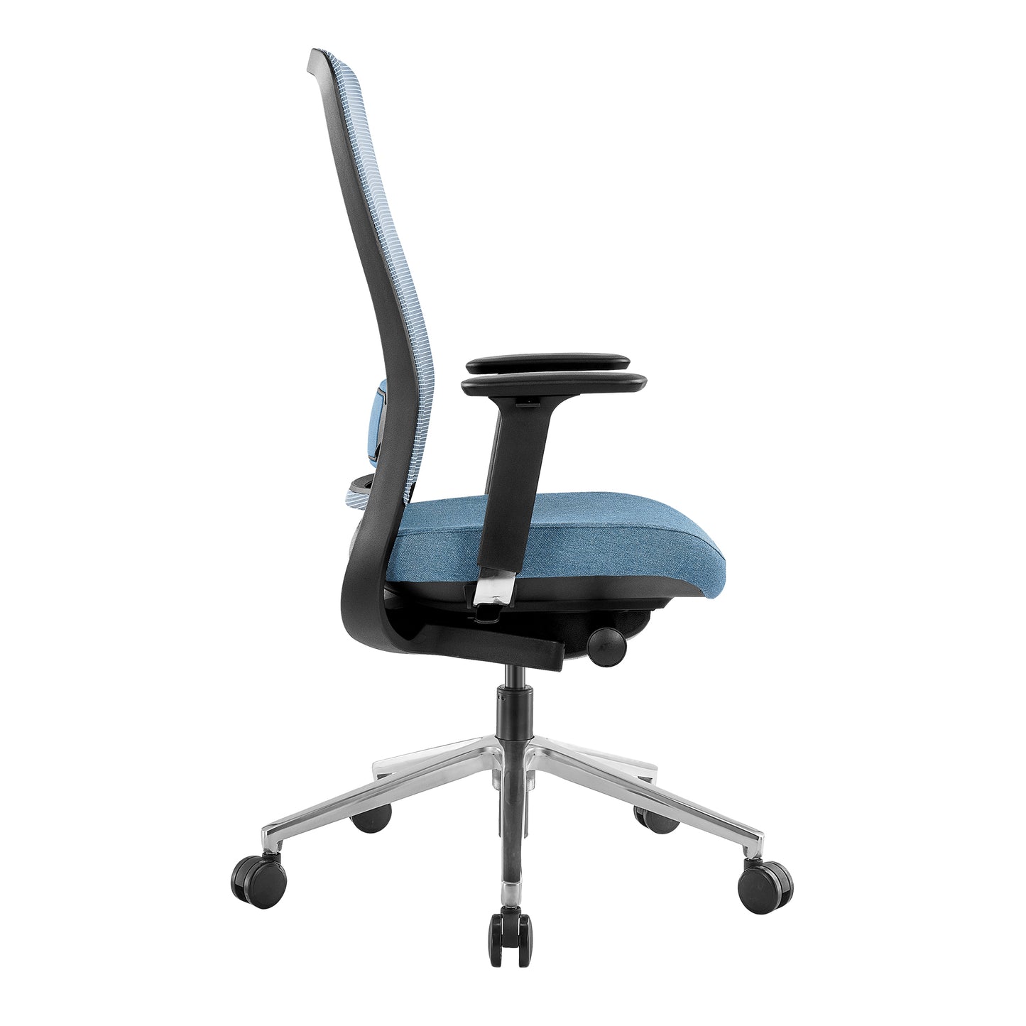 FILO-B 2.0 sedia girevole per ufficio | Lombari Vertebrae Lordosi, rete di rete, blu