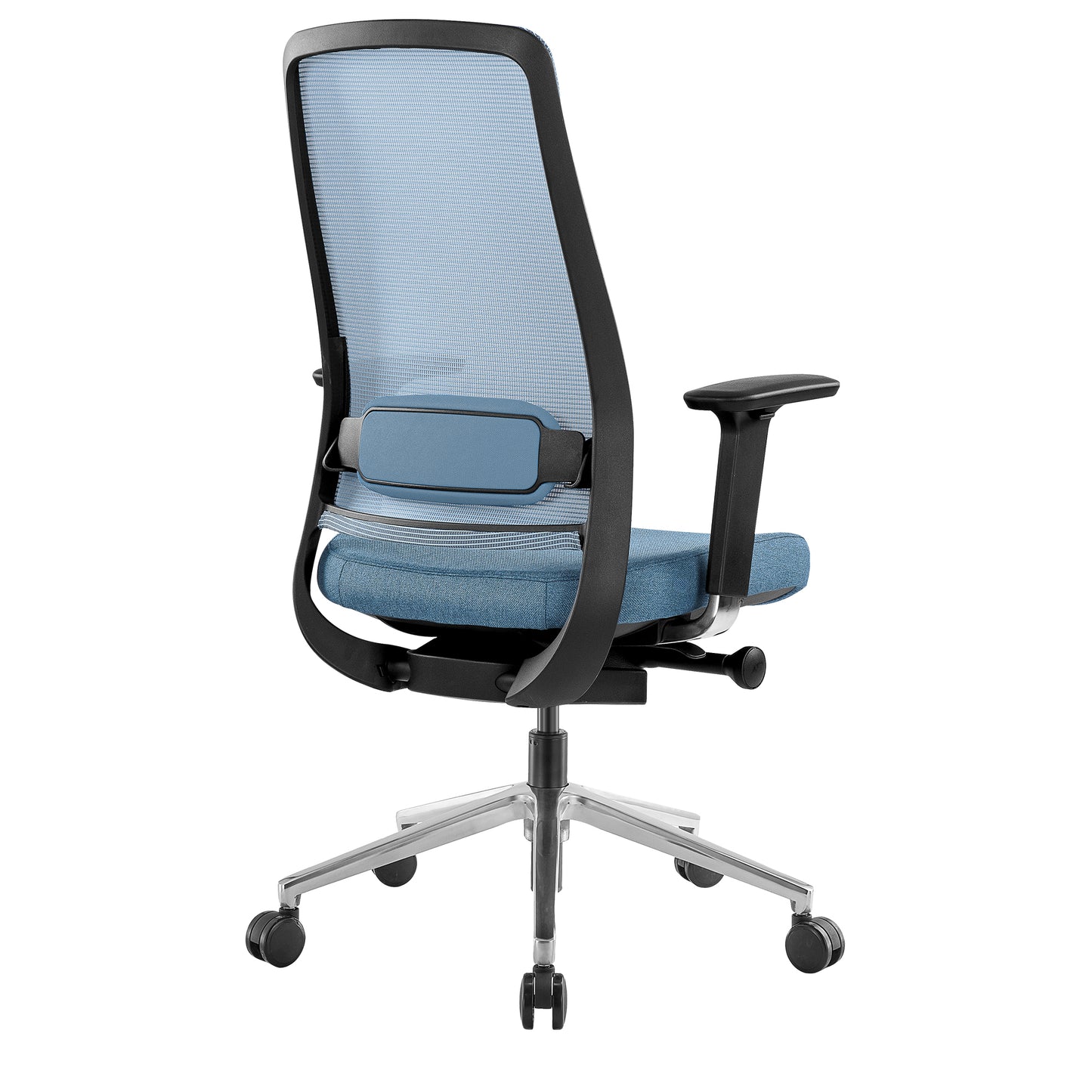 FILO-B 2.0 sedia girevole per ufficio | Lombari Vertebrae Lordosi, rete di rete, blu