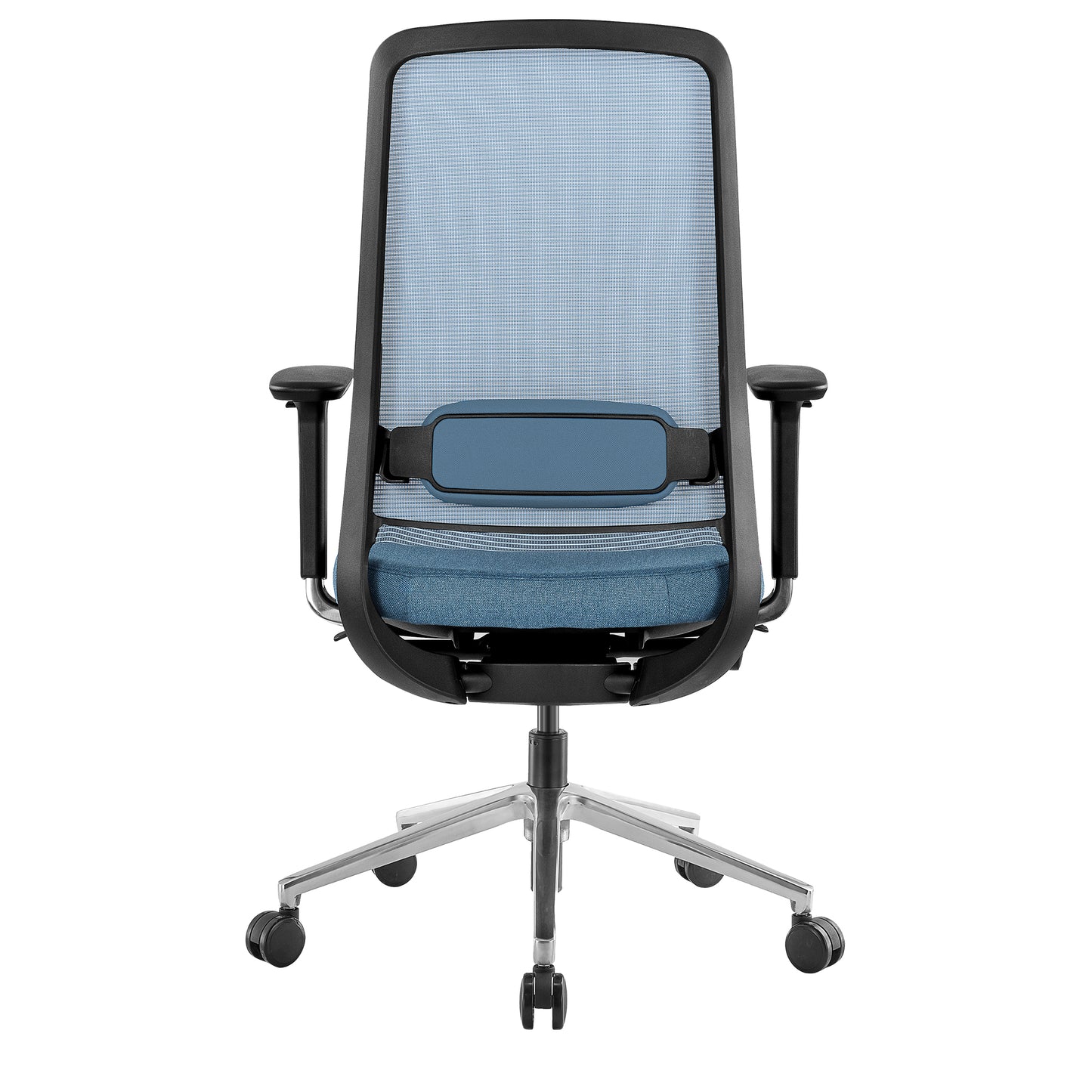 FILO-B 2.0 sedia girevole per ufficio | Lombari Vertebrae Lordosi, rete di rete, blu