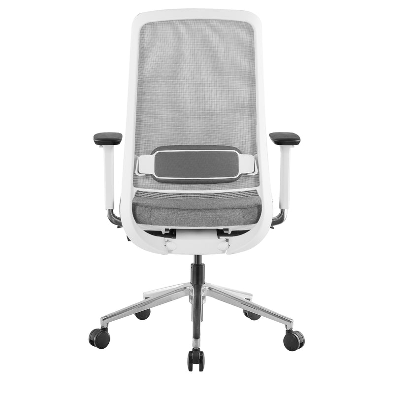 FILO 2.0 Bürodrehstuhl | Premium-Drehstuhl, Lordosenstütze, Netzrücken, 4D-Armlehnen, Grau - 5 Main Image
