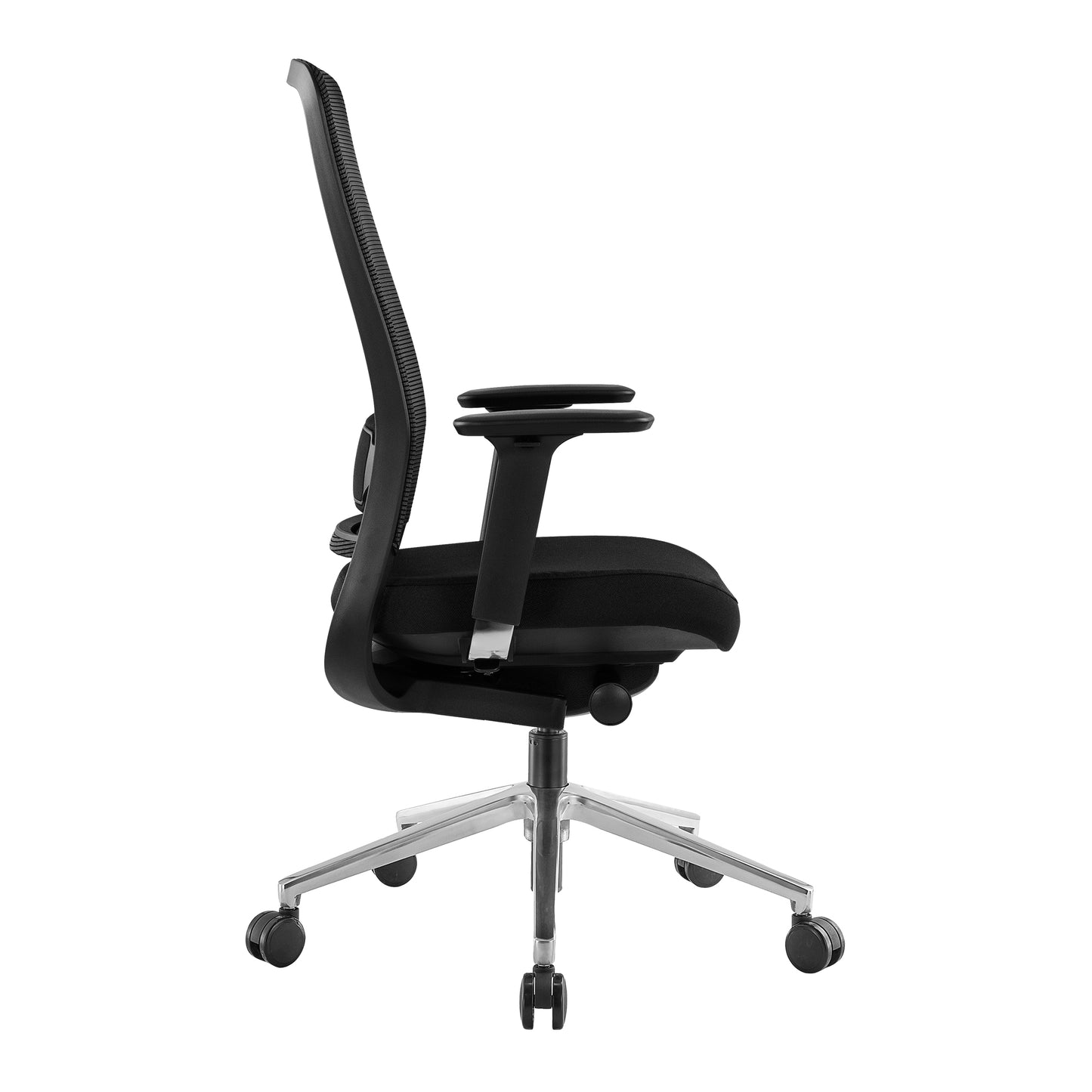 FILO 2.0 Bürodrehstuhl | Premium-Drehstuhl, Lordosenstütze, Netzrücken, 4D-Armlehnen, Schwarz