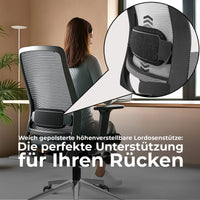 FILO-B 2.0 Chaise pivotante de bureau | Lordose des vertèbres lombaires, retour en réseau, bleu