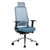 FILO 2.0 Bürodrehstuhl | Premium-Drehstuhl, Lordosenstütze, Netzrücken, 4D-Armlehnen, Blau