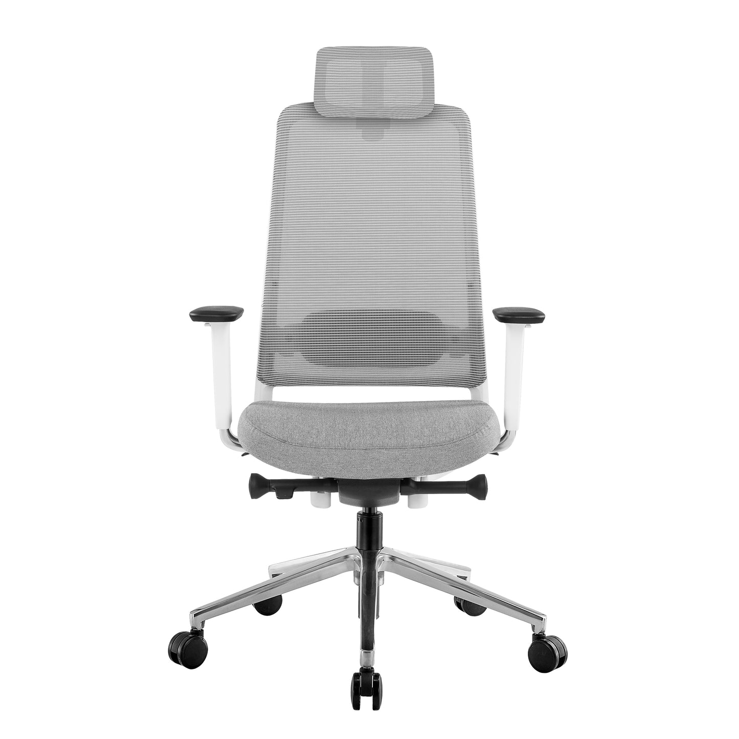 FILO 2.0 Bürodrehstuhl | Premium-Drehstuhl, Lordosenstütze, Netzrücken, 4D-Armlehnen, Grau