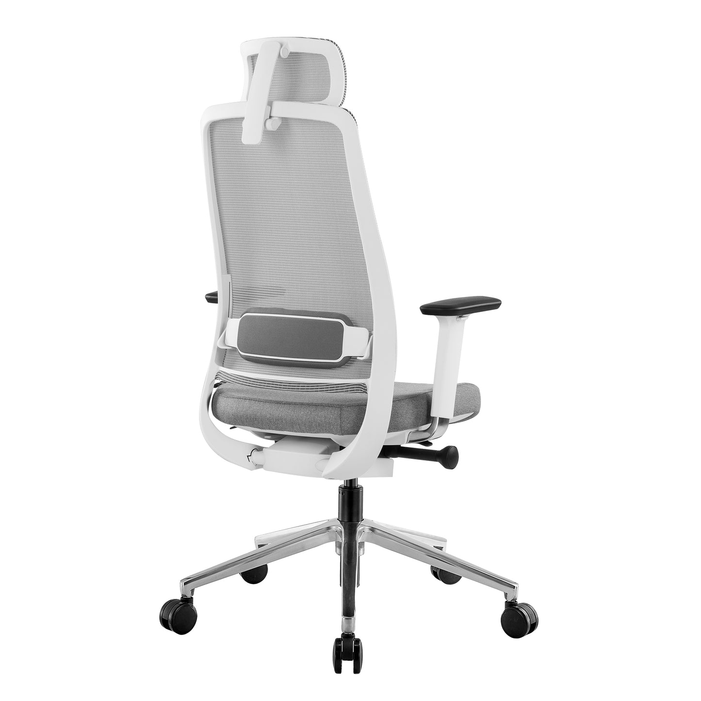 FILO 2.0 Bürodrehstuhl | Premium-Drehstuhl, Lordosenstütze, Netzrücken, 4D-Armlehnen, Grau