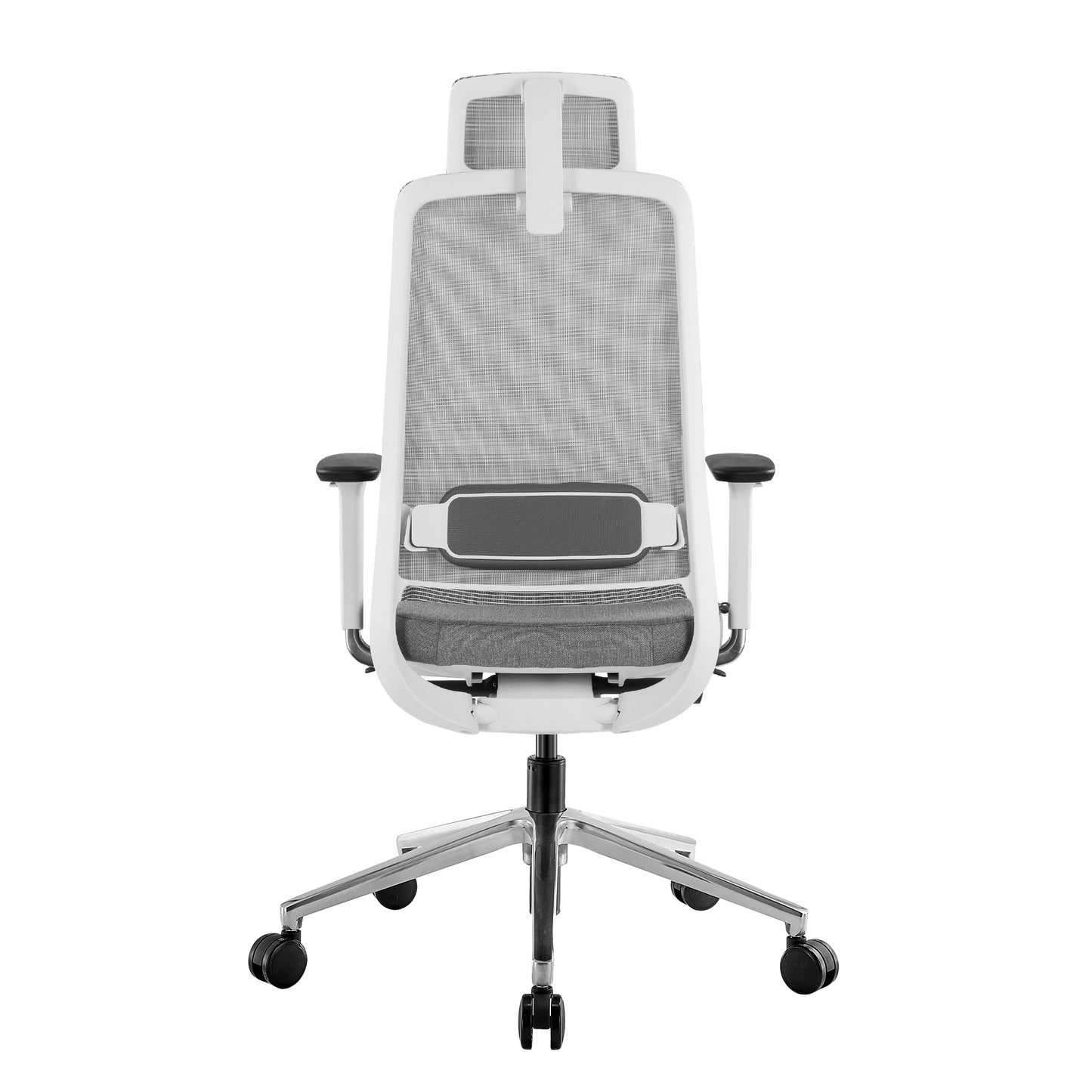 FILO 2.0 Bürodrehstuhl | Premium-Drehstuhl, Lordosenstütze, Netzrücken, 4D-Armlehnen, Grau