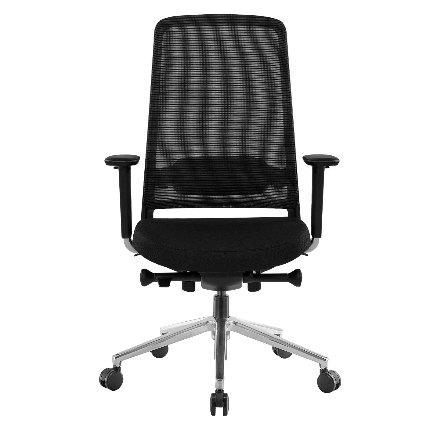 FILO 2.0 Bürodrehstuhl | Premium-Drehstuhl, Lordosenstütze, Netzrücken, 4D-Armlehnen, Schwarz