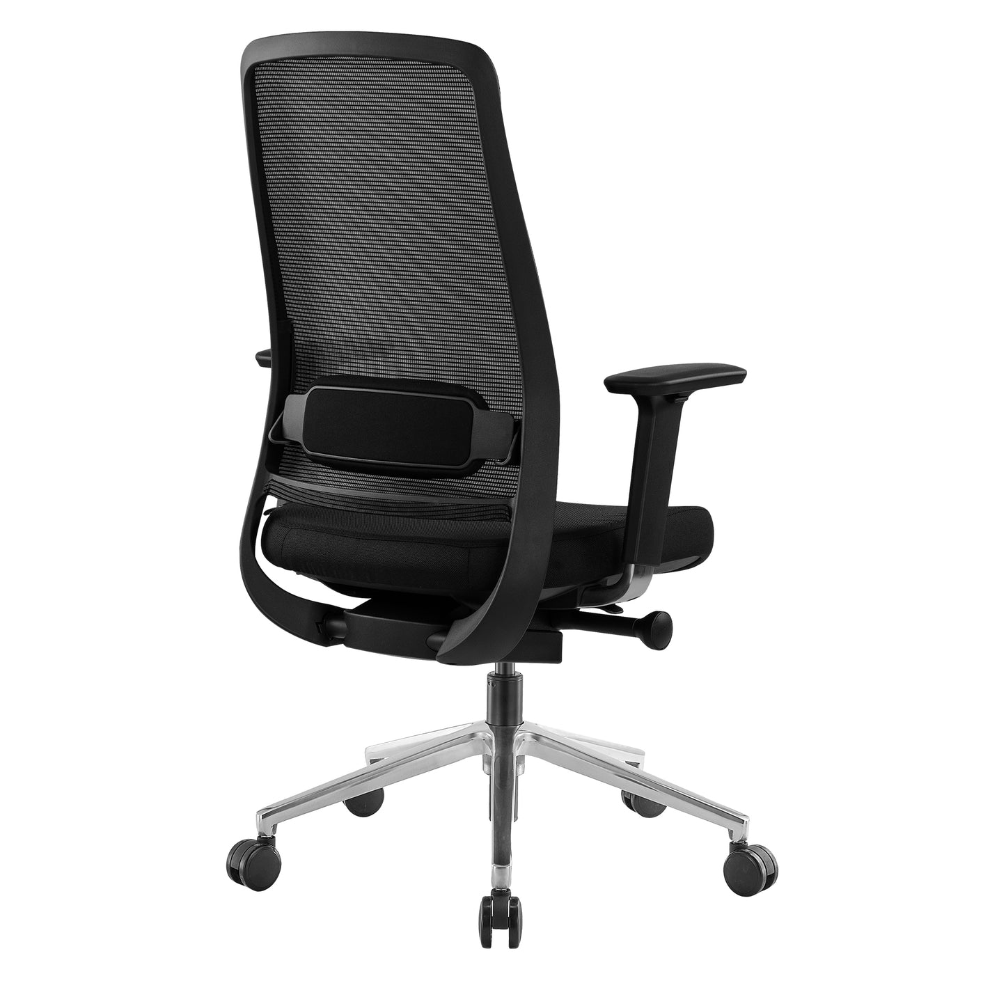 FILO 2.0 Bürodrehstuhl | Premium-Drehstuhl, Lordosenstütze, Netzrücken, 4D-Armlehnen, Schwarz