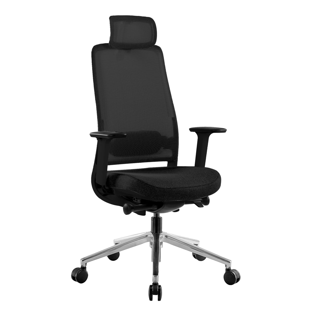 FILO 2.0 Bürodrehstuhl | Premium-Drehstuhl, Lordosenstütze, Netzrücken, 4D-Armlehnen, Schwarz - 1 Lightbox Main Image