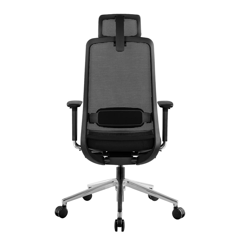 FILO 2.0 Bürodrehstuhl | Premium-Drehstuhl, Lordosenstütze, Netzrücken, 4D-Armlehnen, Schwarz - 5 Main Image