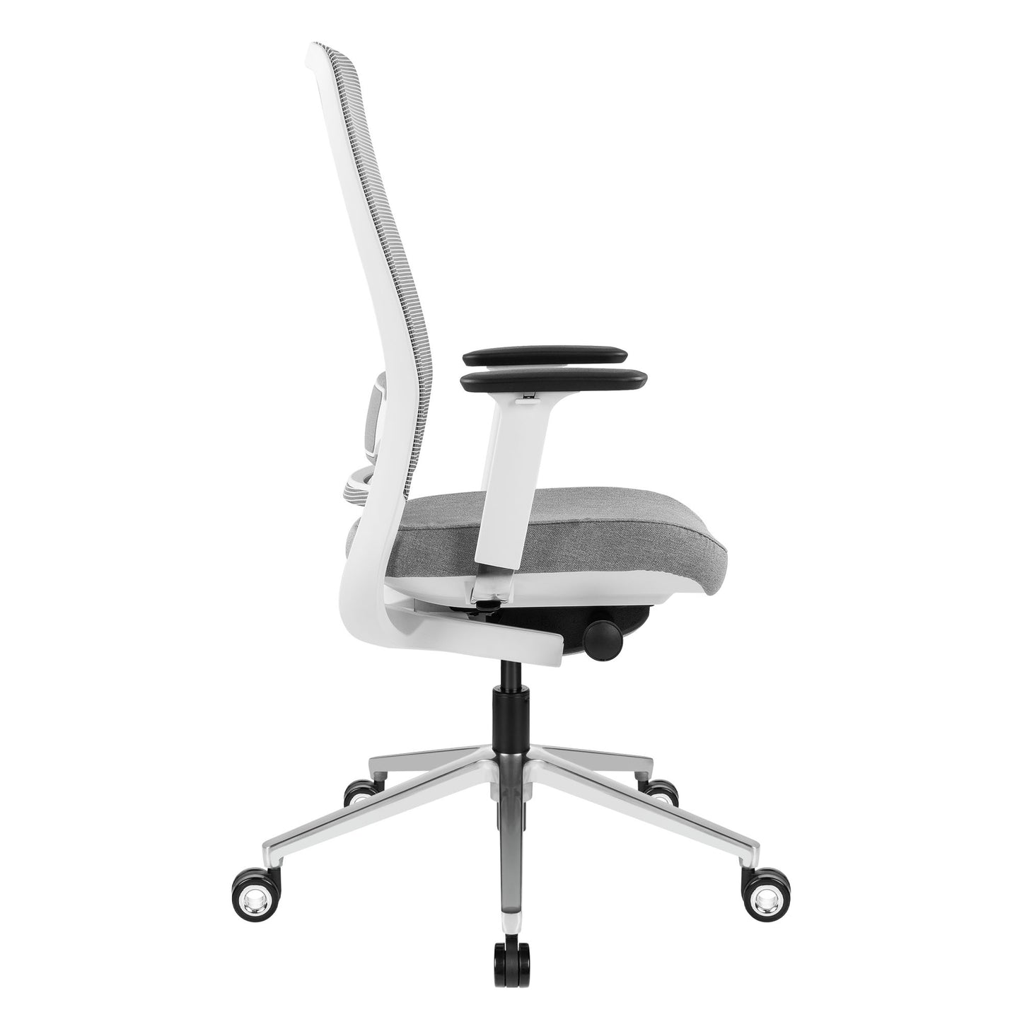 FILO-B 2.0 office swivel chair | Lumbar lumbar support, mesh back, gray