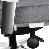 FILO-B 2.0 office swivel chair | Lumbar lumbar support, mesh back, gray