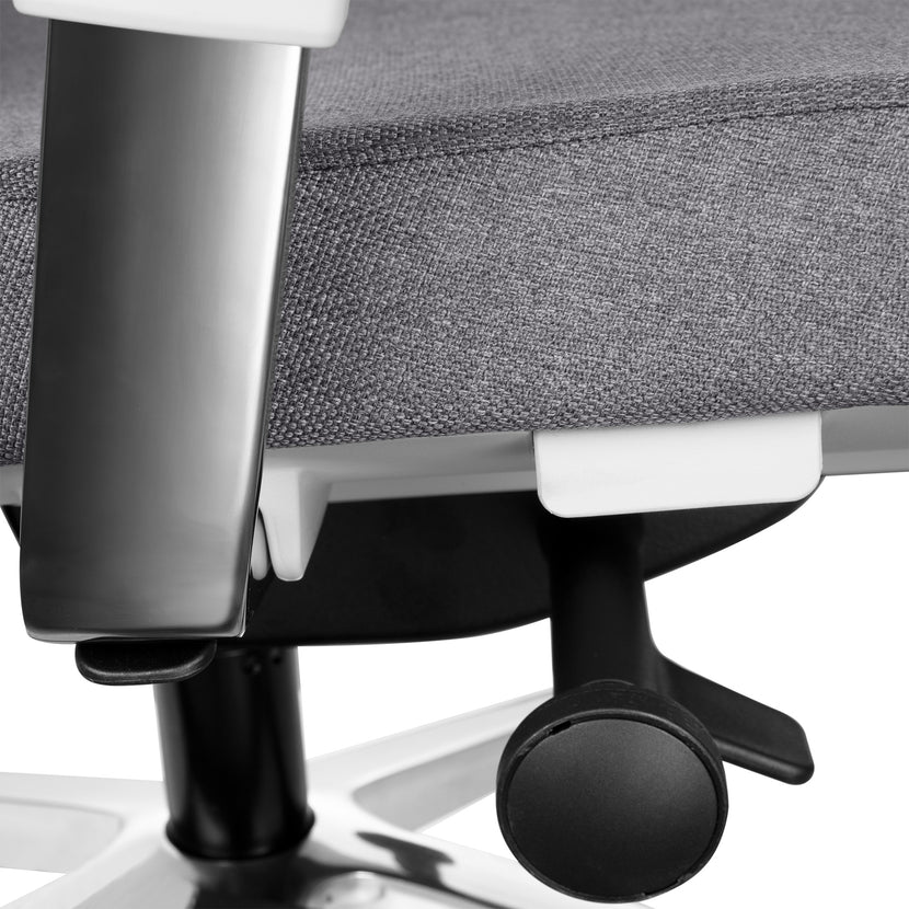 FILO-B 2.0 office swivel chair | Lumbar lumbar support, mesh back, gray