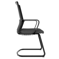 Modern Meet Freischwinger | With a solid lordosis support, black