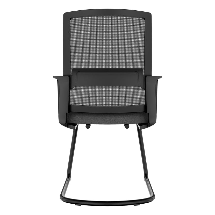 Modern Meet Freischwinger | With a solid lordosis support, black