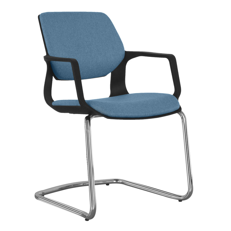 FILO-C Freischwinger | Armrags, empilable, bleu - 1 Main Image