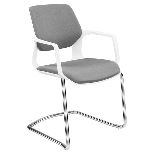 FILO-C cantilever chair | Armrests, stackable, gray