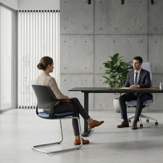FILO-C cantilever chair | Armrests, stackable, blue