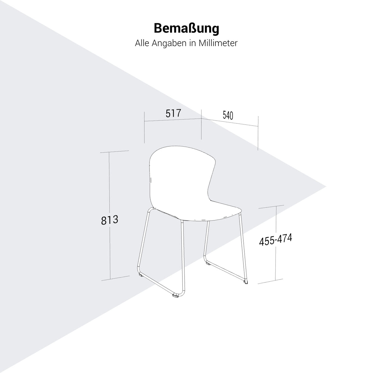 FLEX ATTACK Besucherstuhl | Kufengestell, mit oder ohne Polsterung - 39 Lightbox Main Image