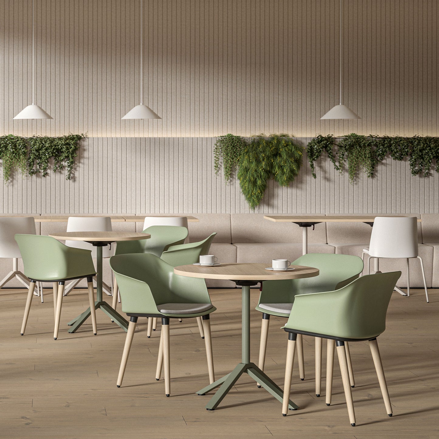 FLIPTOP Bistrotisch | 600-800 mm, klappbar, rund oder rechteckig