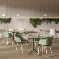 FLIPTOP Bistrotisch | 600-800 mm, klappbar, rund oder rechteckig