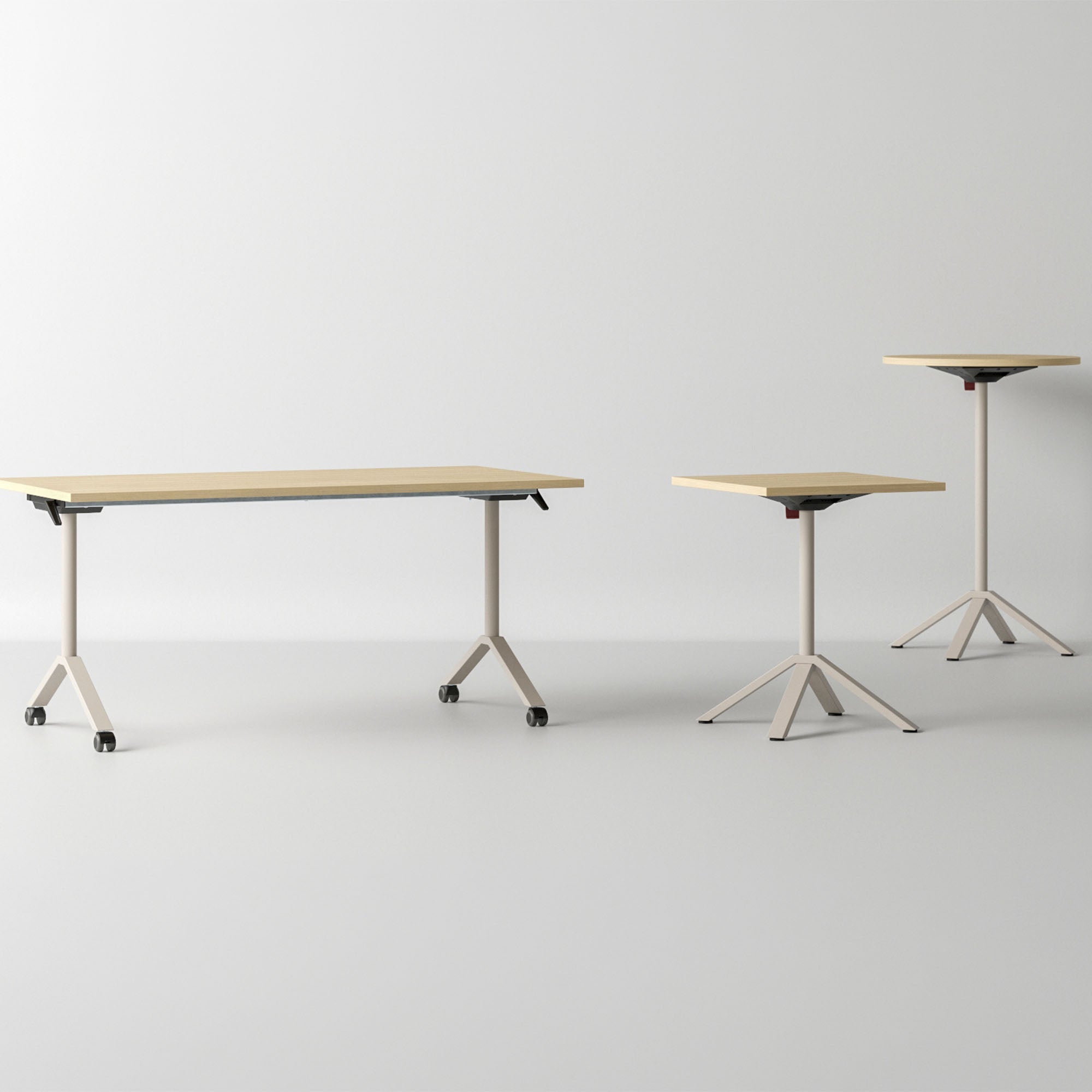 FLIPTOP Bistrotisch | 600-800 mm, klappbar, rund oder rechteckig